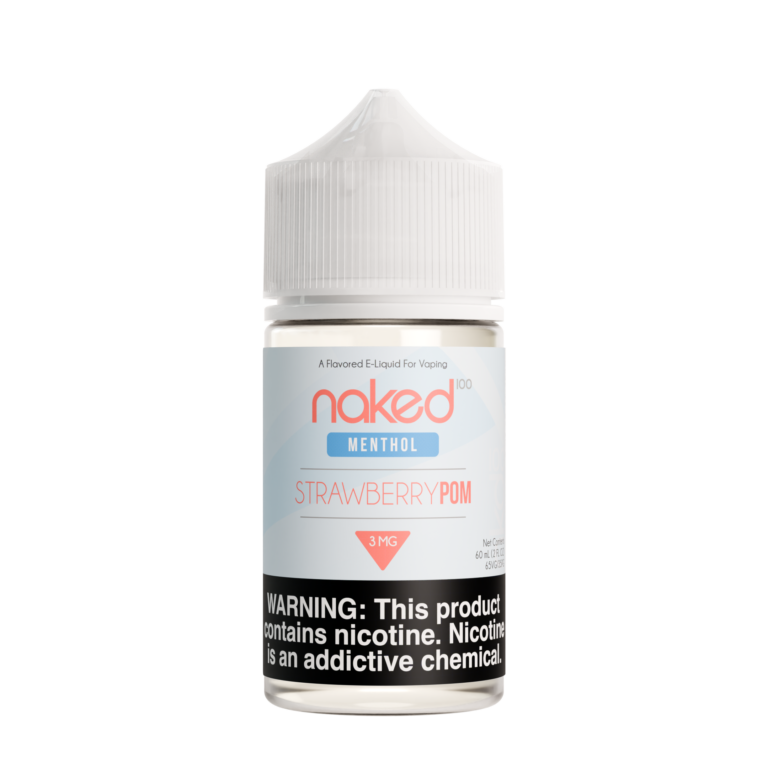 NAKED100 ELiquid (Freebase) - Menthol - Strawberry Pom 60ml