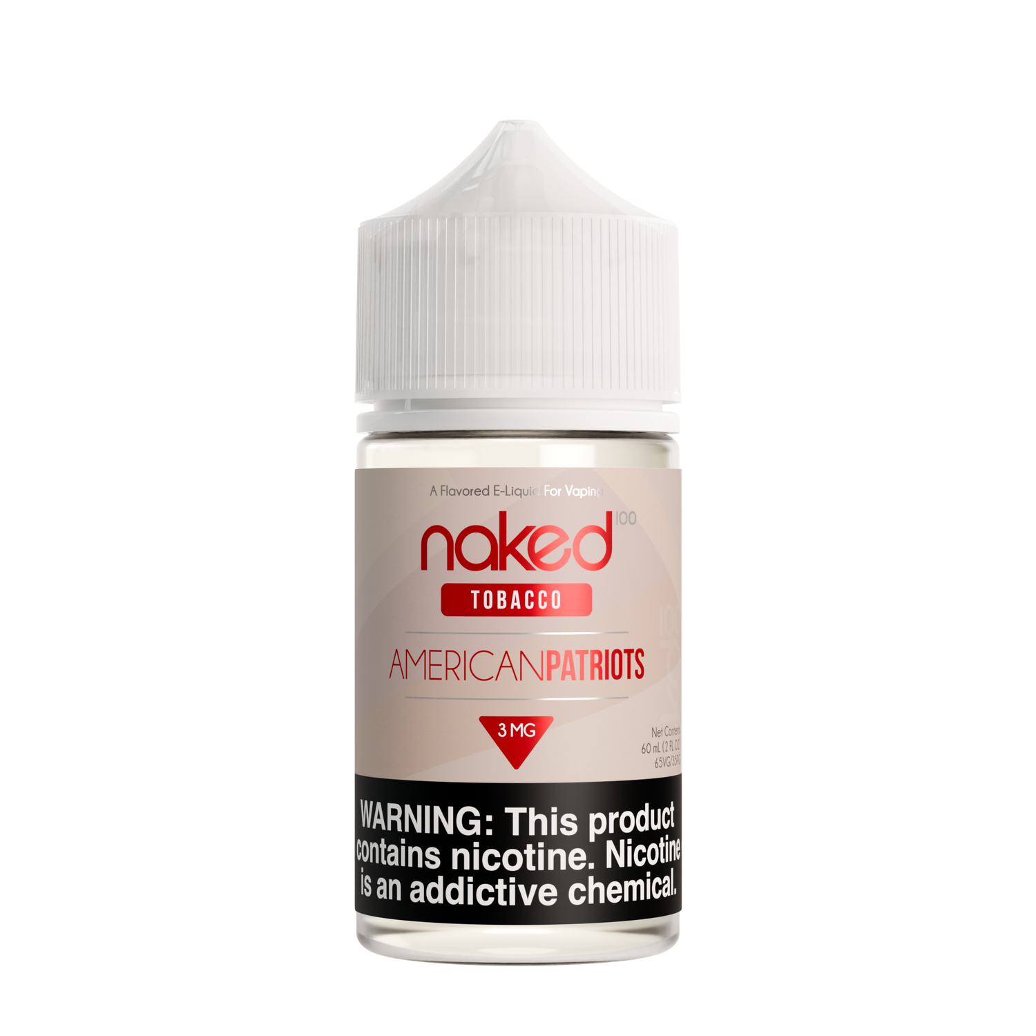 NAKED100 ELiquid (Freebase) - Tobacco - American Patriots 60ml